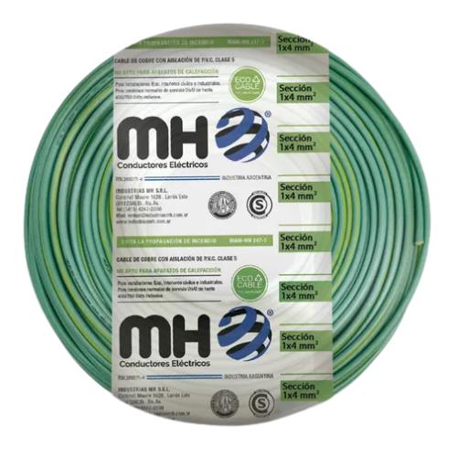 Unipolar 4mm MH verde/ama