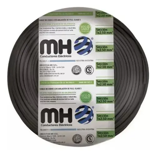 Unipolar 2,5mm MH negro