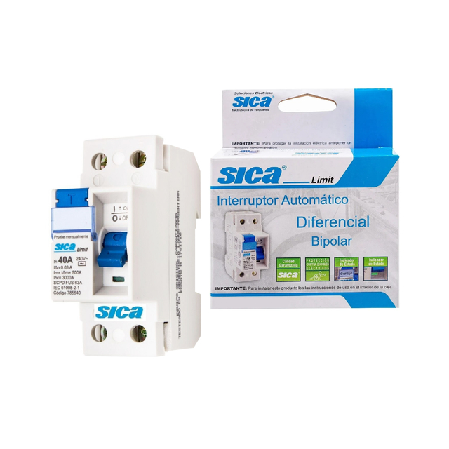 Disyuntor bipolar sica 40a