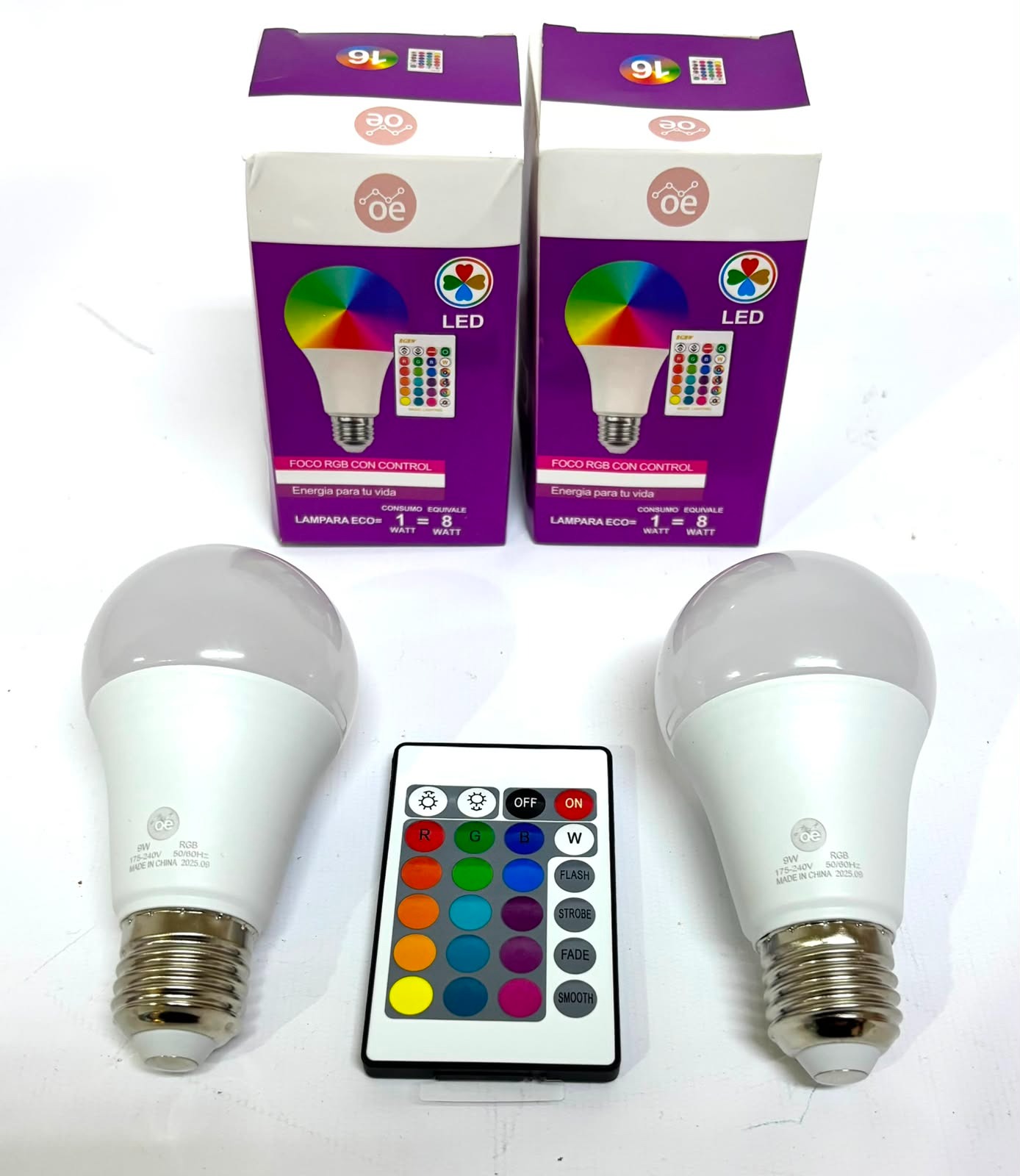 Foco Rgb con Control
