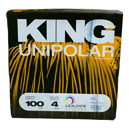 Unipolar king 4mm marron